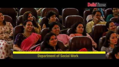 Nandita Das speaks at Department of Social Work