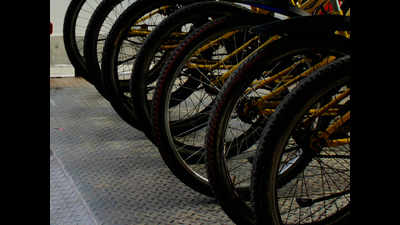 Cycle stands at Delhi metro stations for green drive