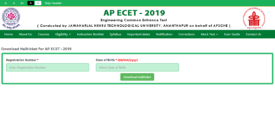 AP ECET Hall Ticket 2019 released @ sche.ap.gov.in, here is download link