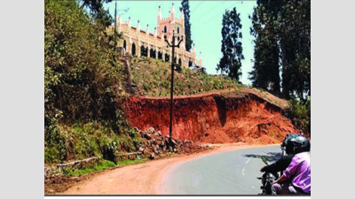 Ooty heritage church land dug out for road widening