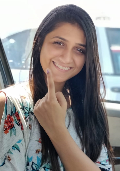 Aarohi Patel encourages people to vote