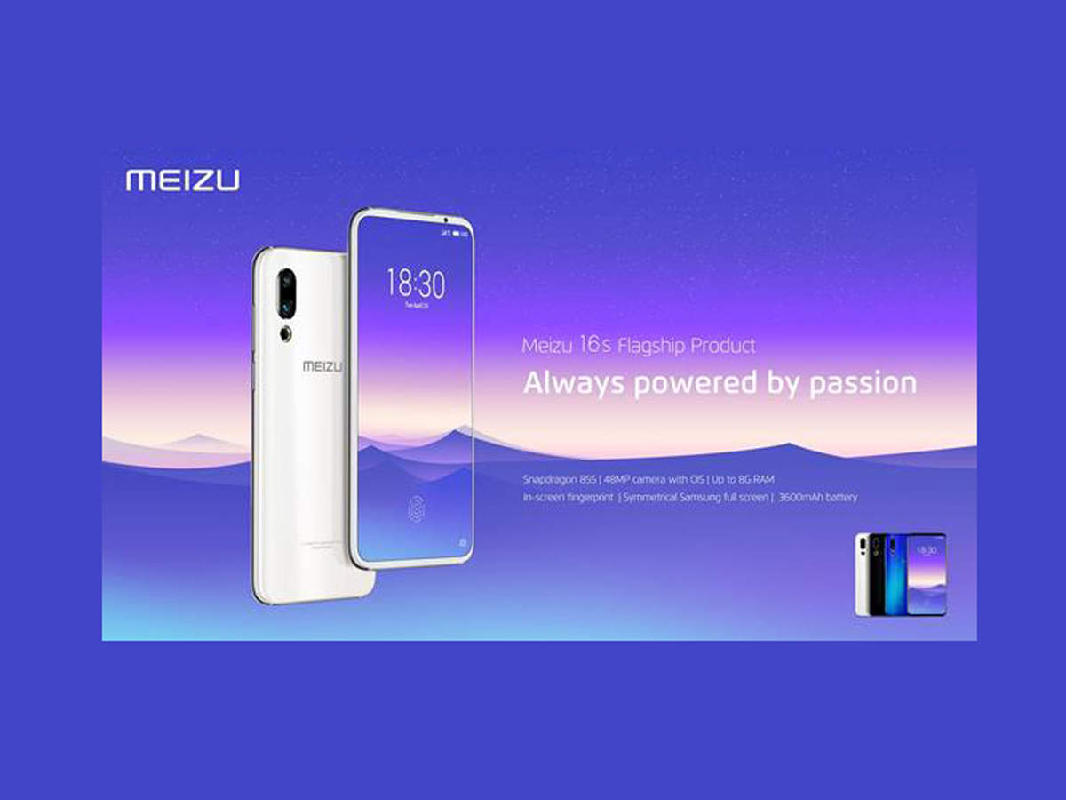 Meizu 16s With Qualcomm Snapdragon 855 And Megapixel Front Camera Launched Times Of India