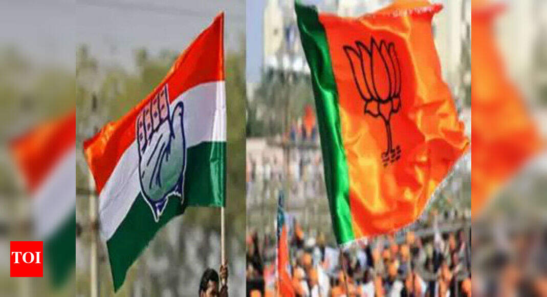 A first: BJP to contest more seats than Congress - Times of India
