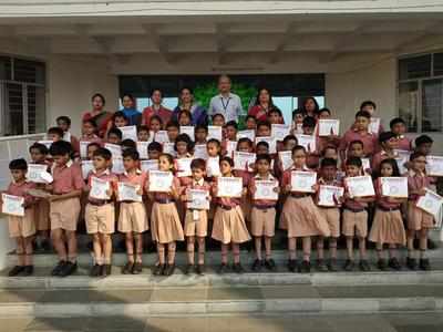 Meritorious students felicitated in school