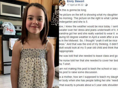 A school just sent back this 5-year-old girl home for wearing something 