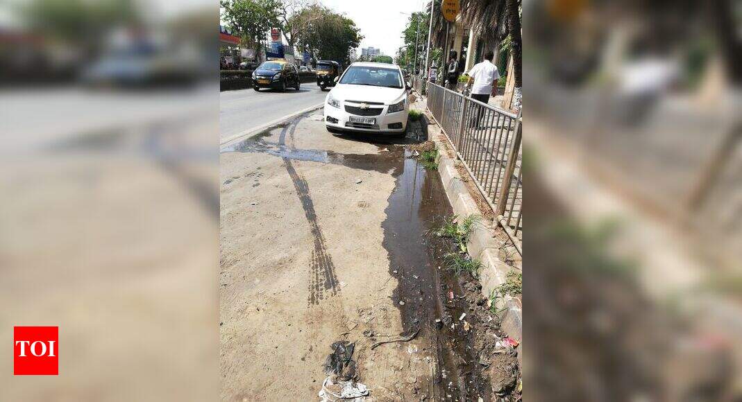 BMC WATER LINE BURST NOT ATTENDED SINCE SO MANY MO Times of India