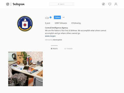 'I spy with my little eye': CIA launches Instagram account