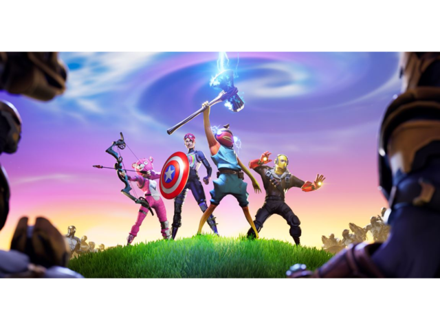 fortnite s endgame you can now join the avengers or thanos - fortnite iron man png