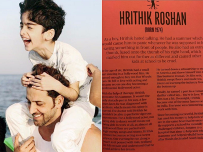Hrithik Roshan talks about being a vulnerable 11-year-old!