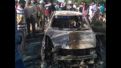 Ludhiana: Former sarpanch charred to death as his car catches fire