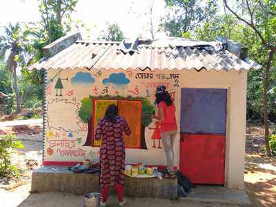 Open-air art gallery gives wings of imagination to Junglemahal residents