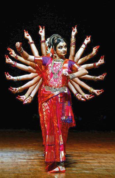 Indian Classical Dance. Traditional Odissi Durga Stuti Stock Photo - Image  of beautiful, beauty: 194271028