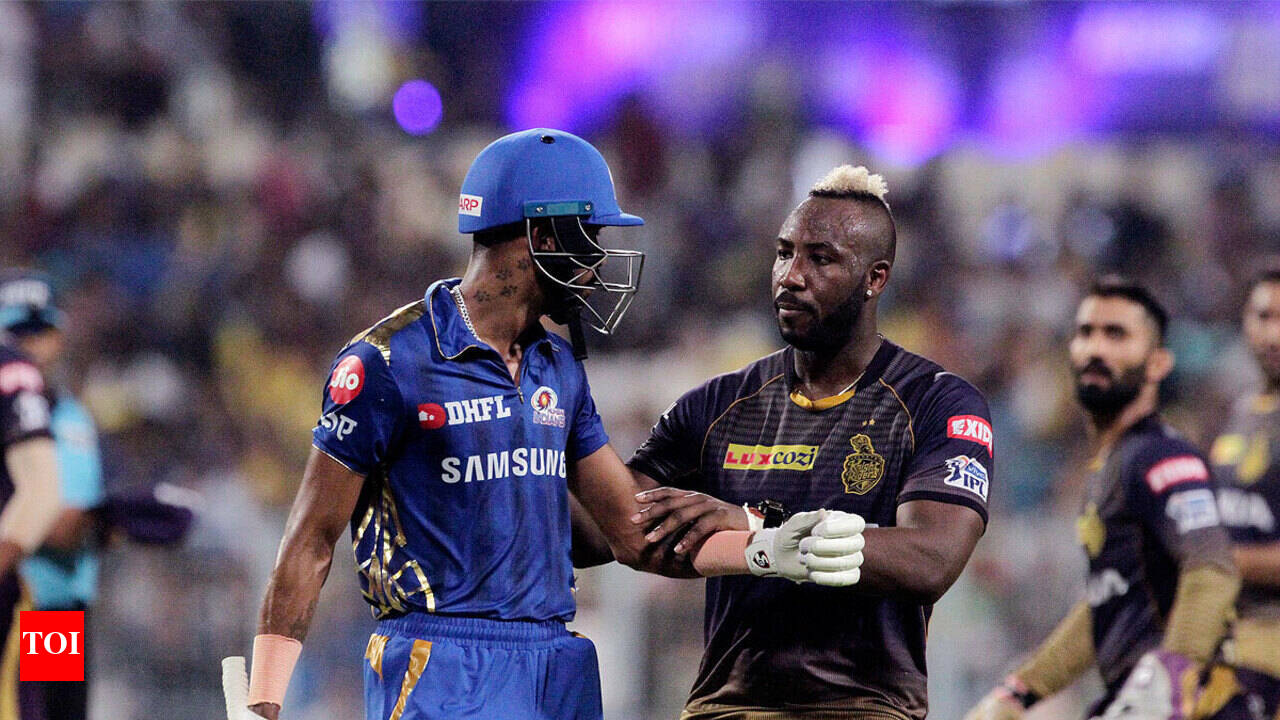 KKR vs MI: Andre Russell power trumps Hardik Pandya show | Cricket News -  Times of India