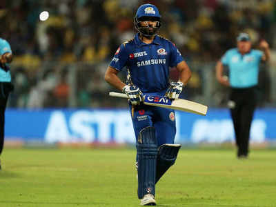 IPL 2019: Rohit Sharma fined 15 percent of match fee for hitting stumps