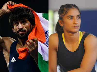 Bajrang Punia, Vinesh Phogat nominated for Khel Ratna by wrestling ...