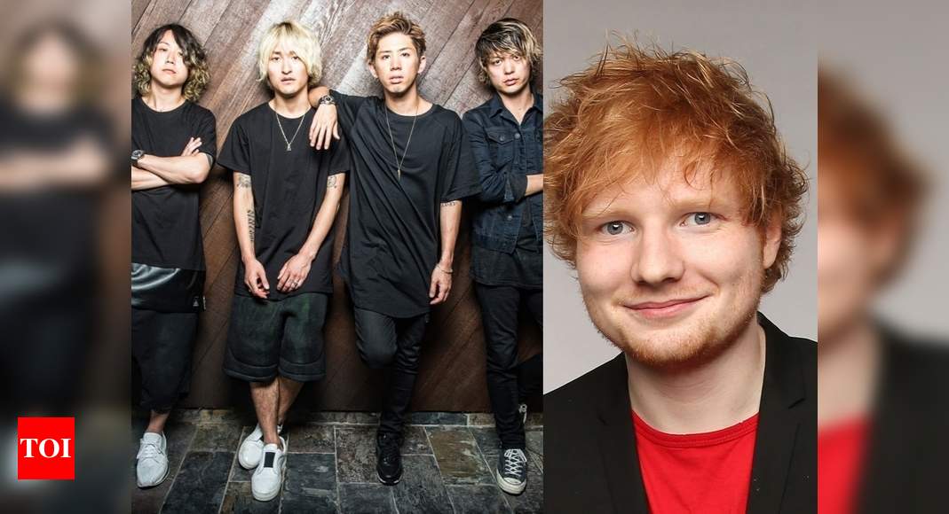 Ed Sheeran And Japanese Rockers One Ok Rock Hit Studio English Movie News Times Of India