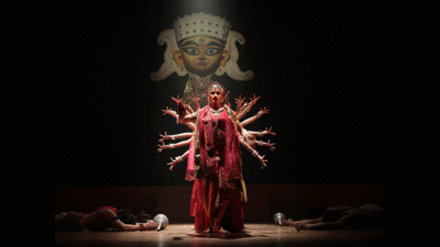 Dance drama depicting popular stories from Indian mythology