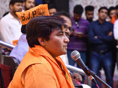 Pragya Thakur on 'temple run' after EC curbs on campaigning