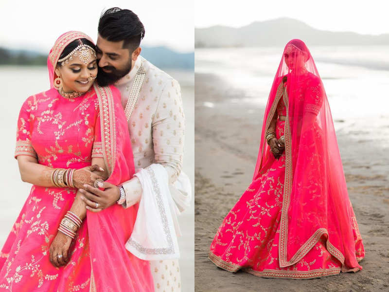 pink lehenga sabyasachi