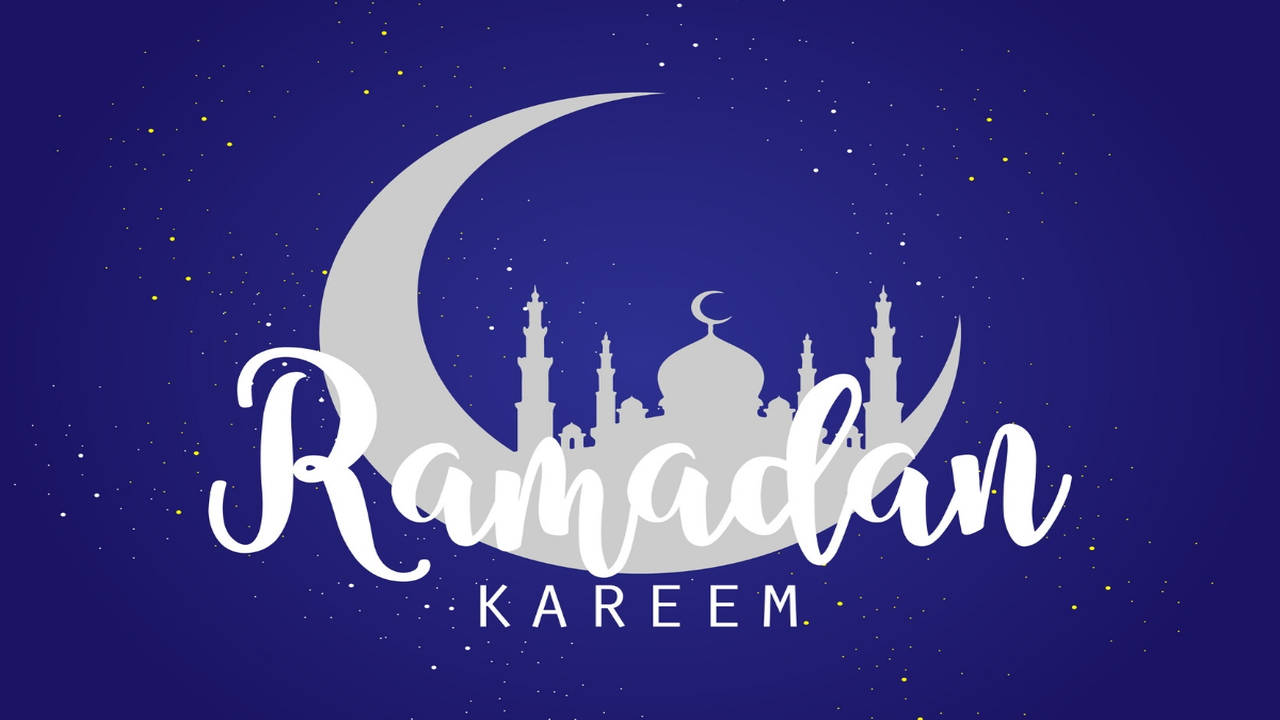 Ramadan mubarak logo badge 3d arabic calligraphy Vector Image