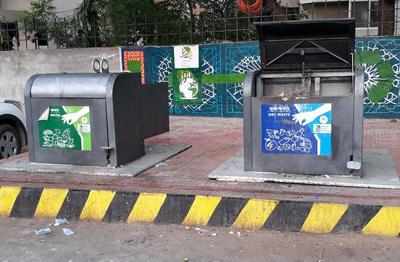 bins smart bhopal cctvs guard garbage nagar installed mp zone