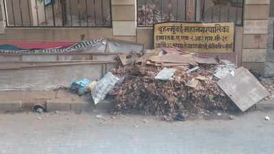 Tons of garbage piling up besides BMC office