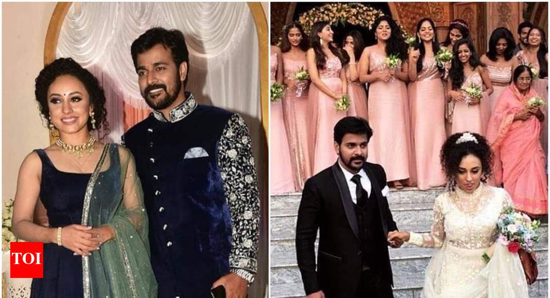 Bigg Boss Malayalam lovebirds Srinish Aravind and Pearle Maaney tie the knot in Kochi - Times of India Bigg Boss Malayalam lovebirds Srinish Aravind and Pearle Maaney tie the knot in Kochi - Times of India