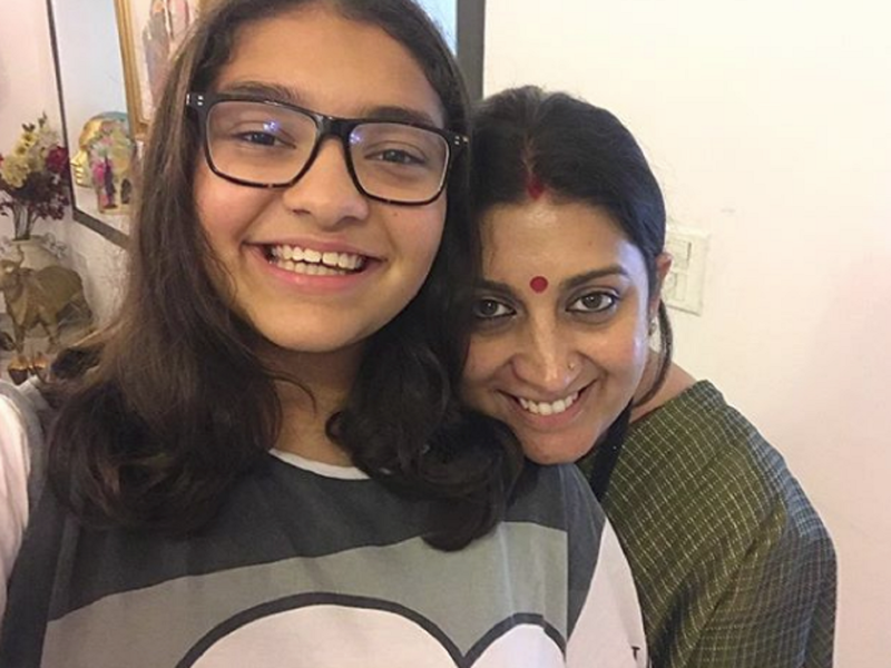 Smriti Irani announces daughter Zoe's 10th class result; is proud as she did well despite challenges