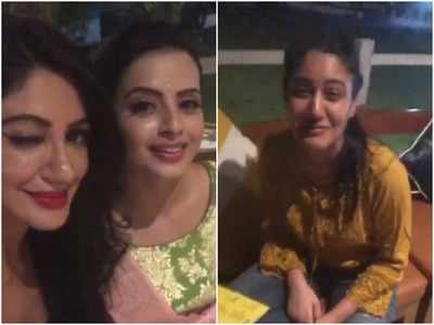 Ishqbaaz actresses Shrenu Parikh, Surbhi Chandna and Reyhna Pandit reunite after a long time; see pictures