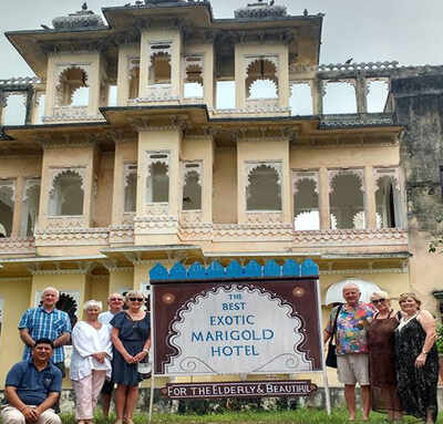 The Best Exotic Marigold Hotel shoot location in Udaipur village is a hit with global tourists