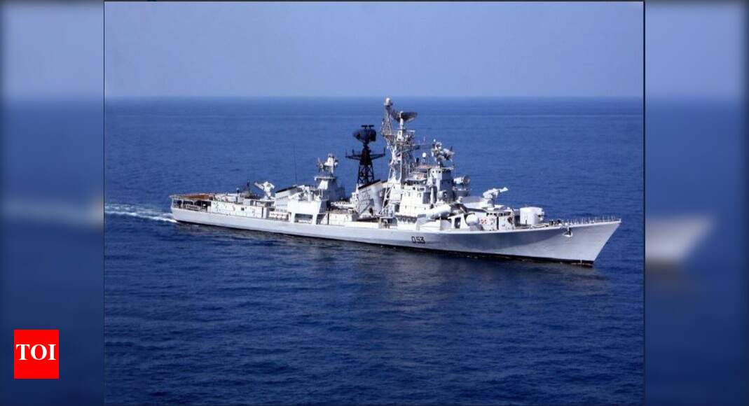 Missile destroyer 'INS Ranjit' decommissioned | India News - Times of India