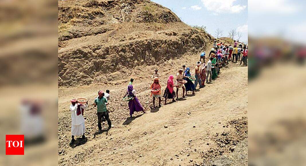 Fed up with government apathy, villagers build own road | Indore News ...