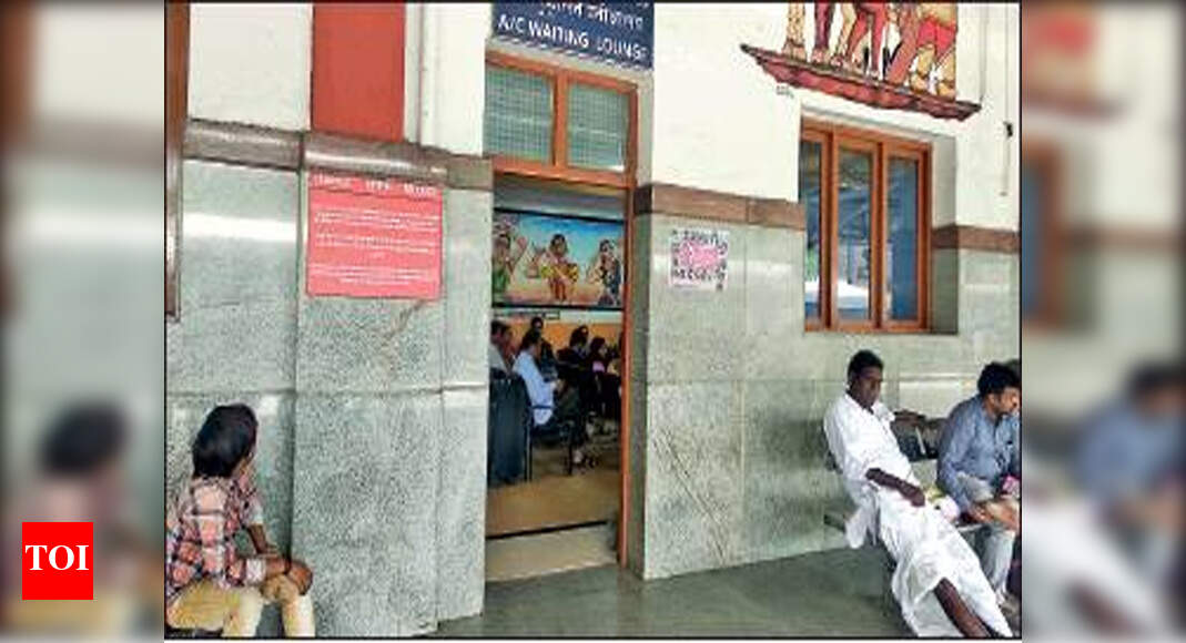 Defunct ACs in railway station waiting room in Bengaluru make