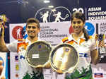 ​Joshna Chinappa and Saurav Ghosal win Asian Individual Squash Championships 2019​