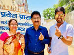 Bollywood Celebrities voting pictures