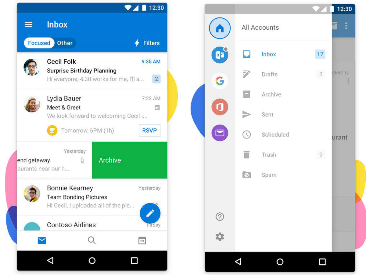 how to get outlook email on droid