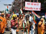 Sadhus hold roadshow in support of Digvijaya Singh