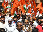 Sadhus hold roadshow in support of Digvijaya Singh