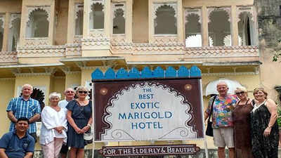 The Best Exotic Marigold Hotel shoot location in Udaipur village is a hit with global tourists