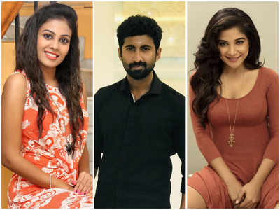 Mahendran, Sakshi Agarwal and Chandini Tamilarasan in Bigg Boss Tamil 3