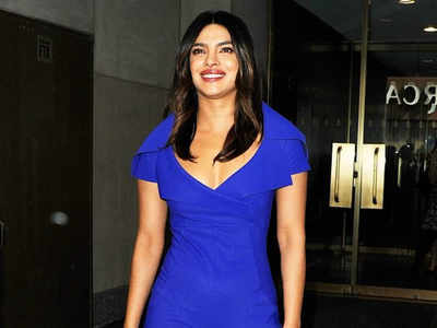 Priyanka Chopra sizzles in a bodycon jumpsuit! - Times of India