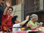 Priyanka Gandhi holds roadshow in Delhi