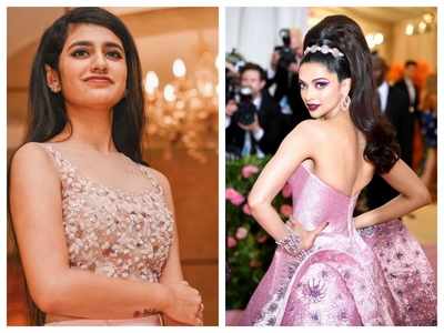 Priya Prakash Varier is in awe of Deepika Padukone's look at the Met Gala 2019
