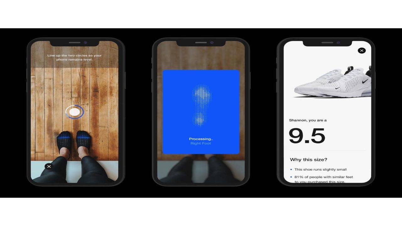 Nike app sale measure feet