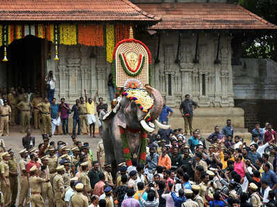 Ramachandran takes part in Thrissur Pooram event | Kochi News - Times ...