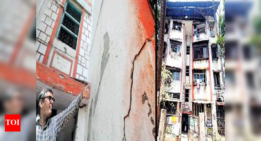 Kannamwar Nagar buildings crumble as redevelopment file stuck in red