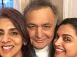 Deepika Padukone meets Rishi Kapoor