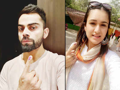 2019 Elections: Virat Kohli, Manika Batra among sports stars who cast their vote in the sixth phase