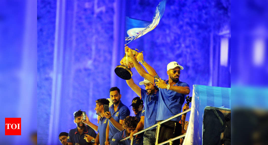 Mumbai Indians Celebrate Record Fourth IPL Title | Cricket News - Times ...