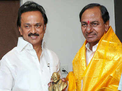 Telangana CM meets MK Stalin, P Vijayan